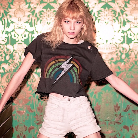 Prince Peter Collection Tops - NWOT Prince Peter Rainbow Strike Rock & Roll Tee!!